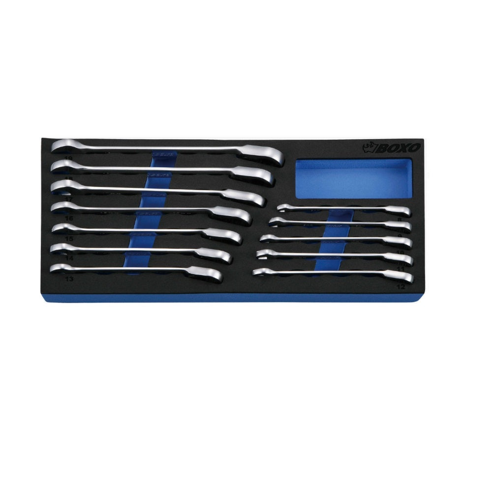 12 Pcs Reversible Gear Wrench Set - Wadamart