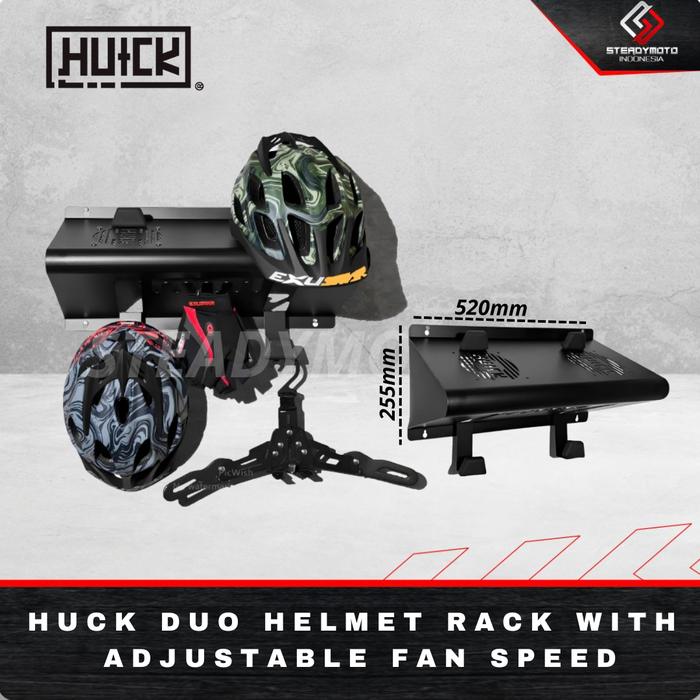 Duo Helmet Rack with Adjustable Fan Speed