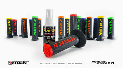 Risk Racing FUSION 2.0 Motocross Grips with Fusion Bonding System Original