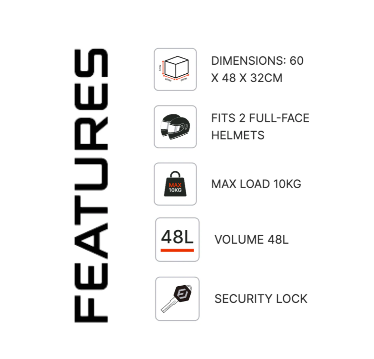 SHIELD Luxe 48L with Plastic Support Plate - Wadamart