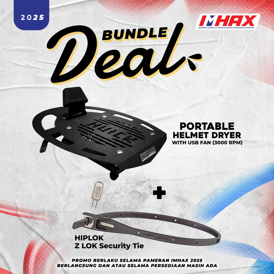 Huck 3000RPM USB Fan Bundling With Hiplok ZLOK Security Tie