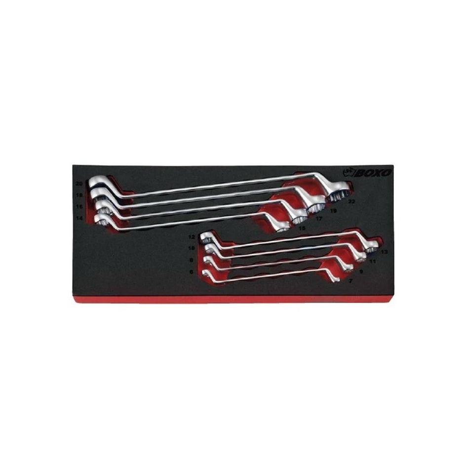 8 Pcs Metric Double Ring Wrench Set - Wadamart
