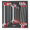 12 Pcs Double Ring Wrench 75° Offset & Double Open End Wrench Set - Wadamart